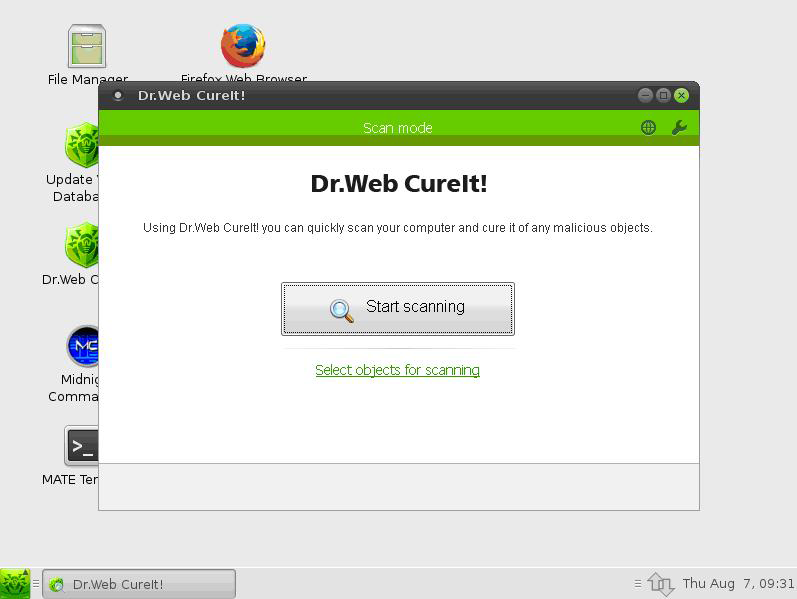 Dr.web LIVEDISK. Dr web CUREIT.