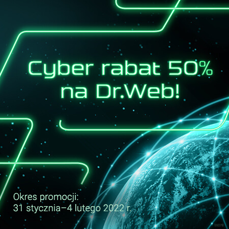 Antywirusowa cyberoferta: kompleksowa ochrona Dr.Web za pół ceny!