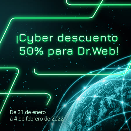 Ciberlunes antivirus: protección completa de Dr.Web — a mitad de precio