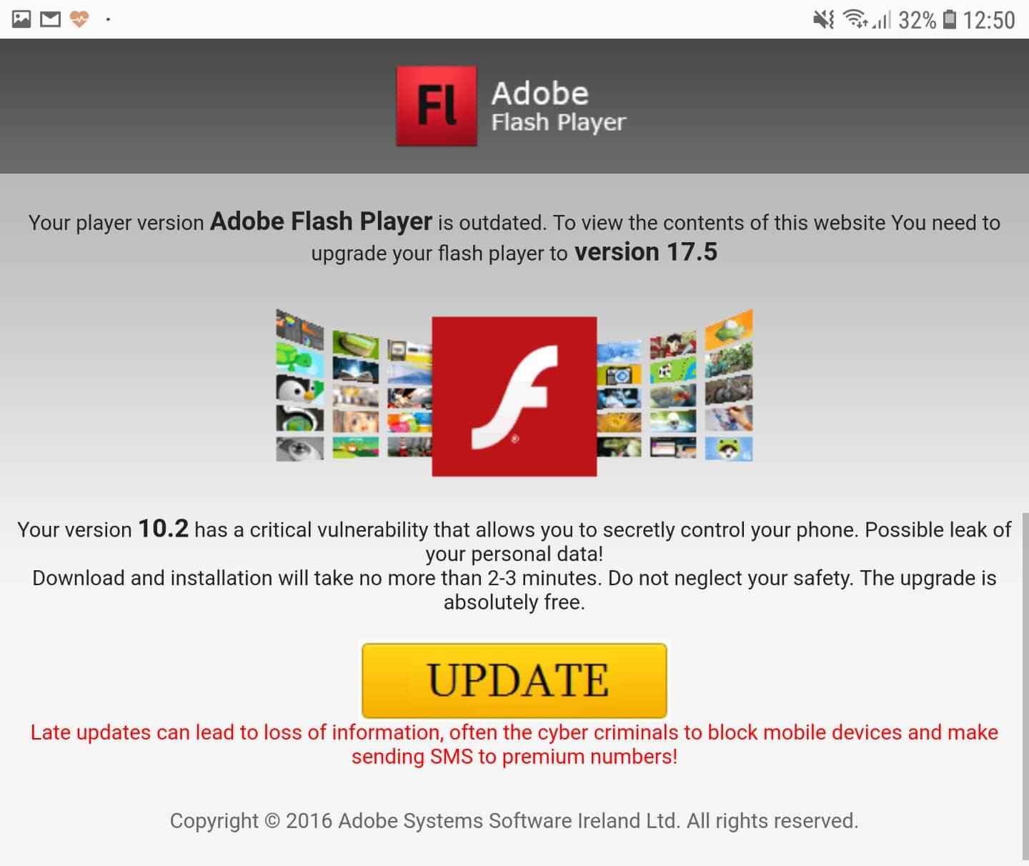 Not Able To Download Adobe Flash Player