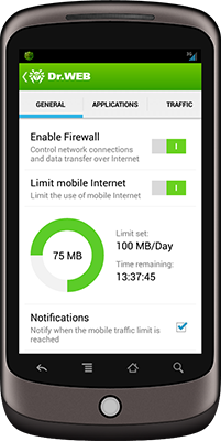 Firewall added to Dr.Web 9.0 for Android