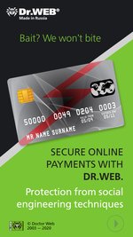 #drweb Secure online payments with Dr.Web