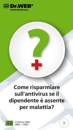 #drweb Come risparmiare sull'antivirus se il dipendente è assente per malattia?