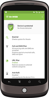 Dr.Web Security Space for Android Screenshot